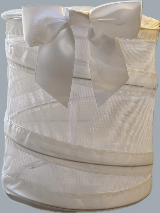 48 Painted Lady Butterflies in an Elegant White Mesh Cage with Bow ~ Please read IMPORTANT INFO BELOW before placing an order.