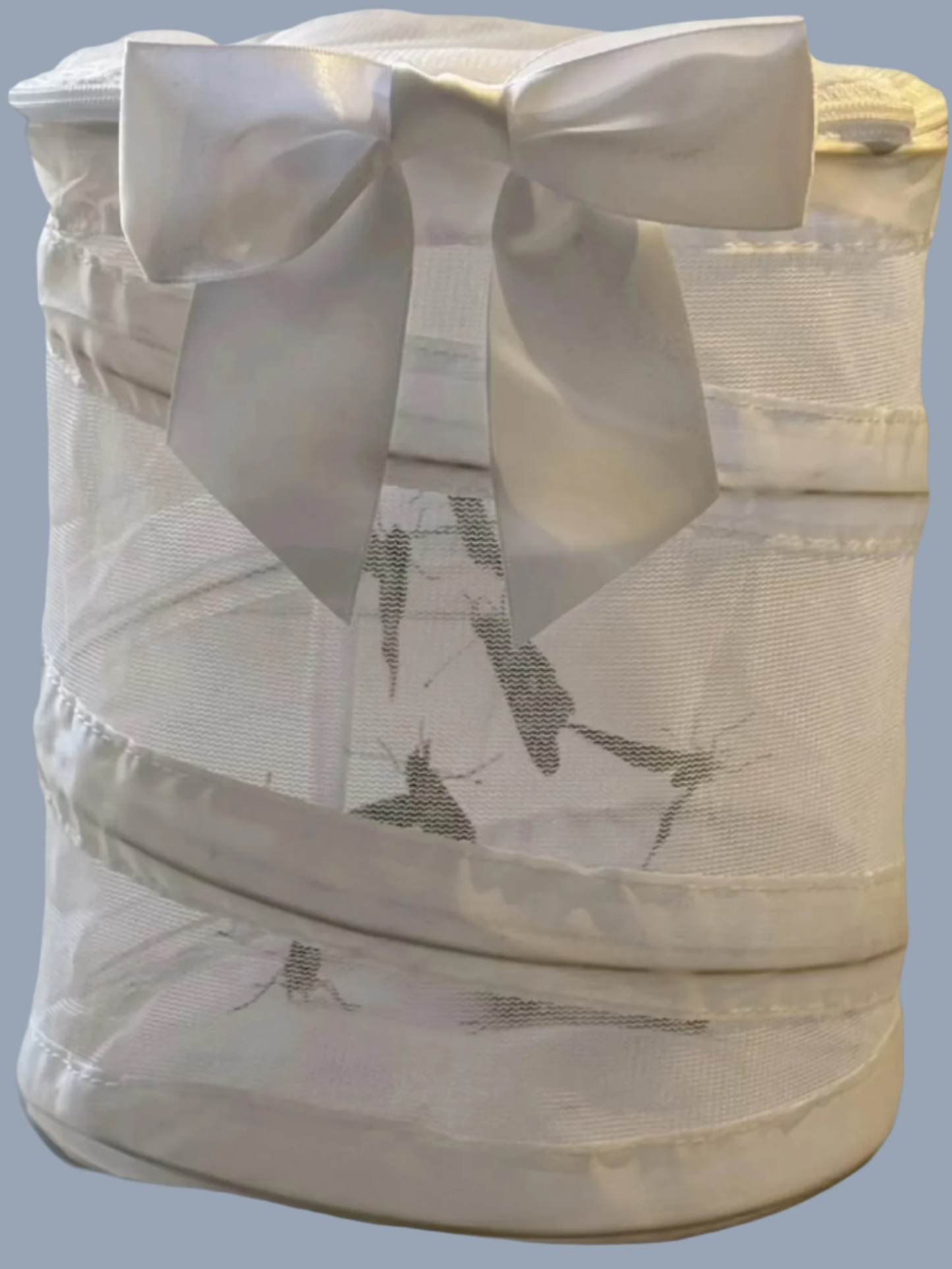 48 Painted Lady Butterflies in an Elegant White Mesh Cage with Bow ~ Please read IMPORTANT INFO BELOW before placing an order.